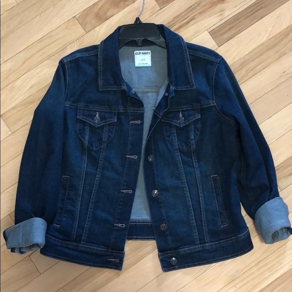 old navy dark denim jacket